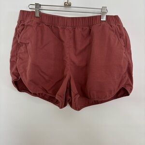 Madewell Pull-On Shorts Women’s Size L Burgundy